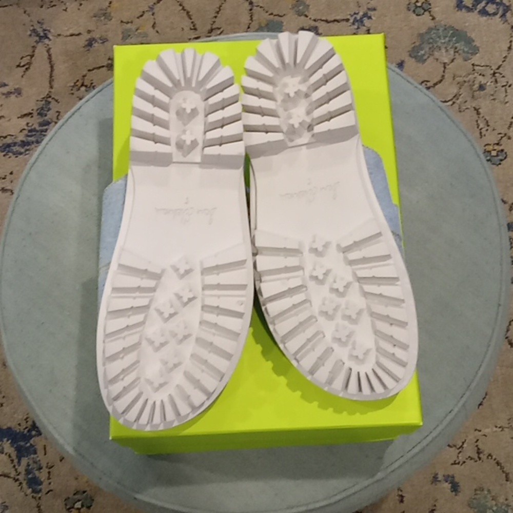 Sam Edelman Light Blue Denim Sandals - Picture 2 of 4